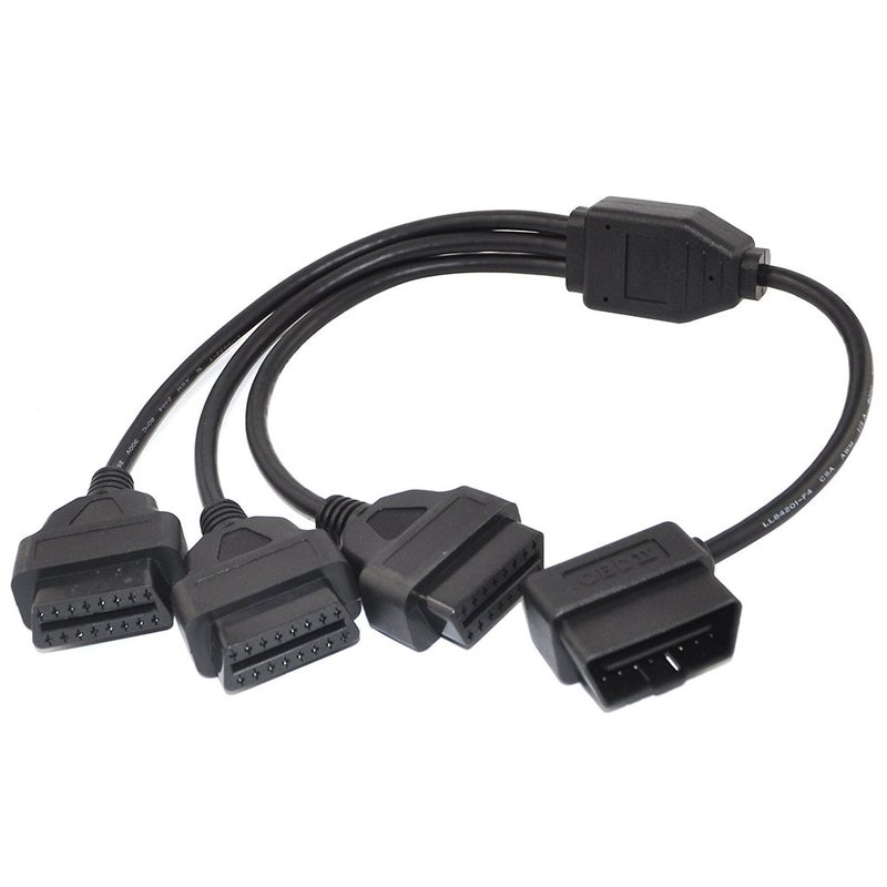 OLLGEN OBD2 Splitter Cable,OBD-II Extension Cable,1 Male to 3 Female Car Diagnostic Extender Cord Adapter,16 Pin Right Angle,1.6ft/50cm - Image 5
